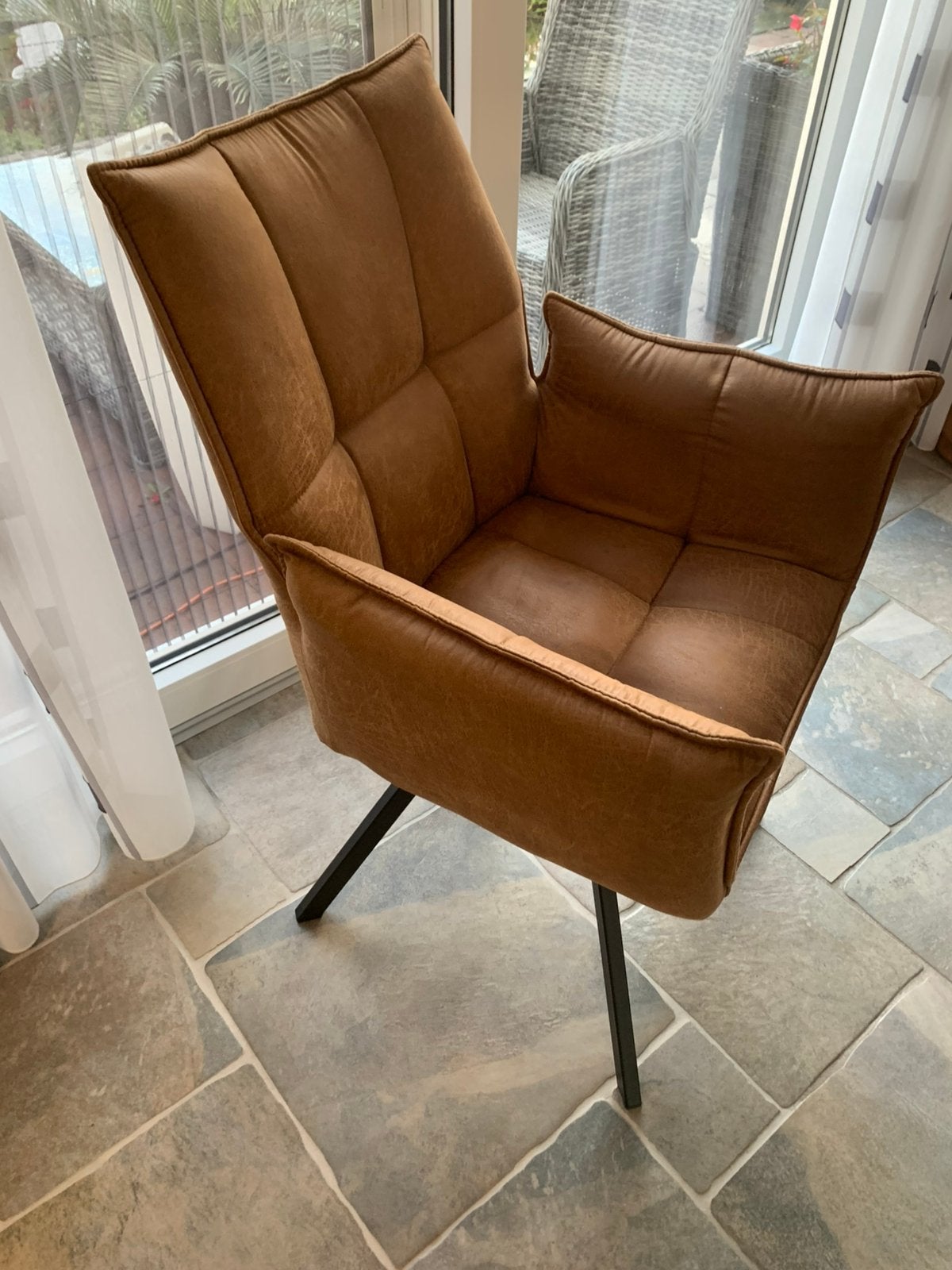 6 stoelen, Huis en Inrichting, Ophalen, Gebruikt, Bruin, Vijf, Zes of meer stoelen