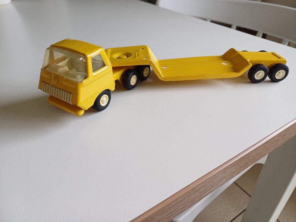 Vintage tonka dieplader vrachtwagen mooie staat, Ophalen of Verzenden, Gebruikt