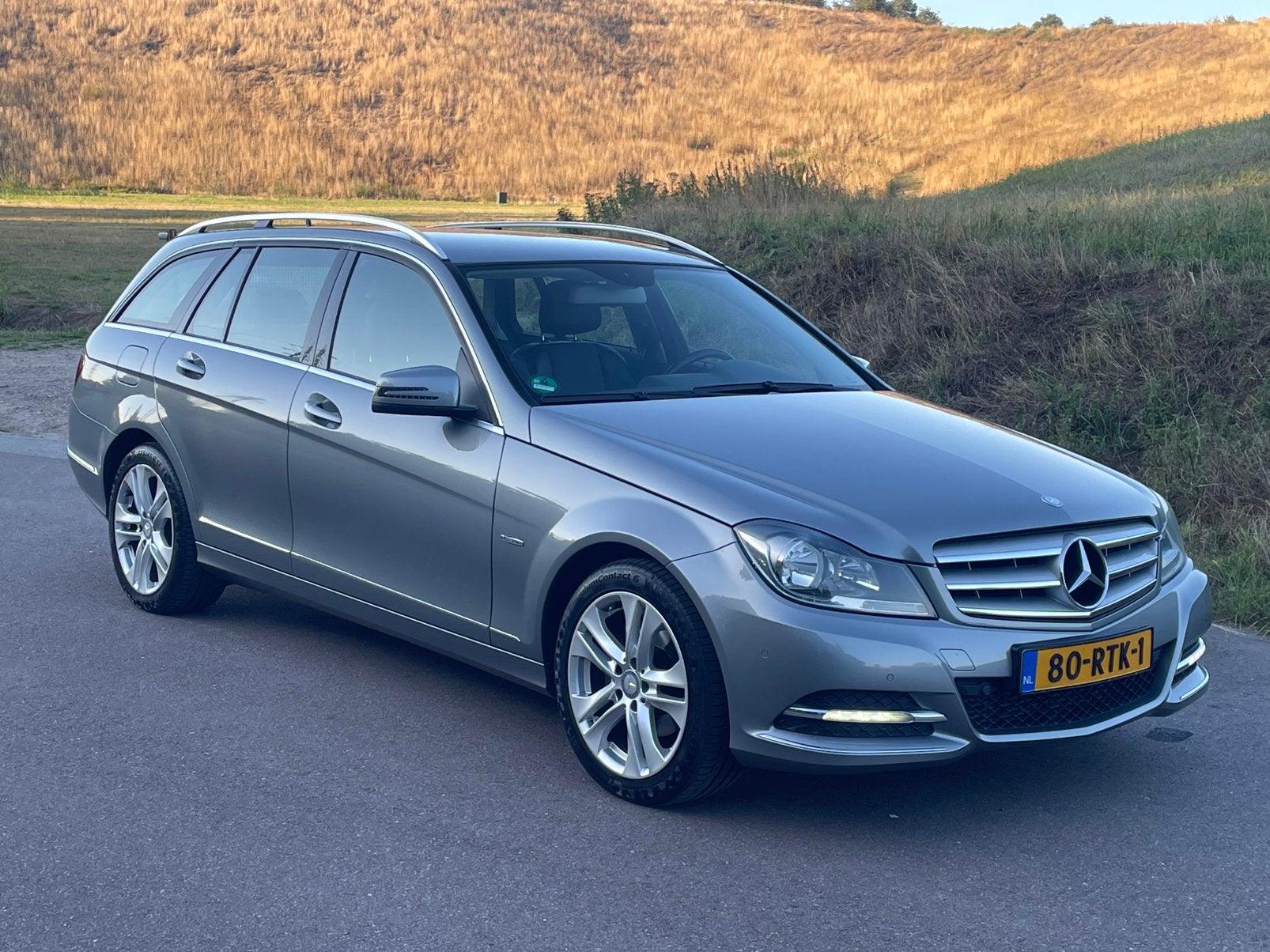 Mercedes-Benz  C180 Estate Avantgarde 2011 Grijs, Auto's, Achterwielaandrijving, 1796 cc, Handgeschakeld, 750 kg