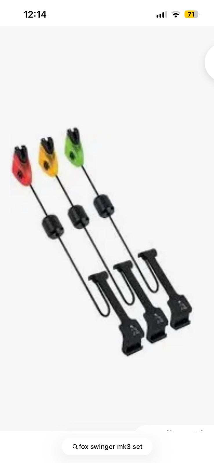 Fox MK3 Swinger 3 Rod Presentation Set, Watersport en Boten, Ophalen of Verzenden, Gebruikt, Overige typen