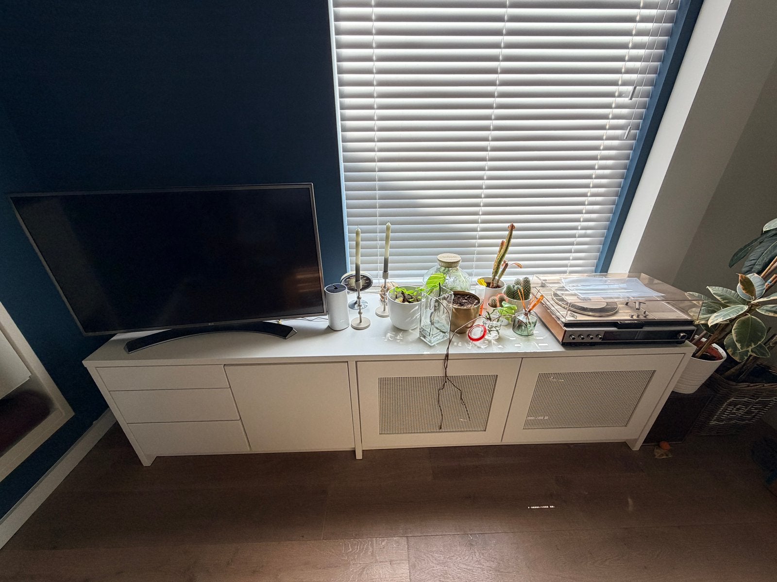 Lage kast op maat, Met lade(s), Ophalen of Verzenden, Zo goed als nieuw, 200 cm of meer