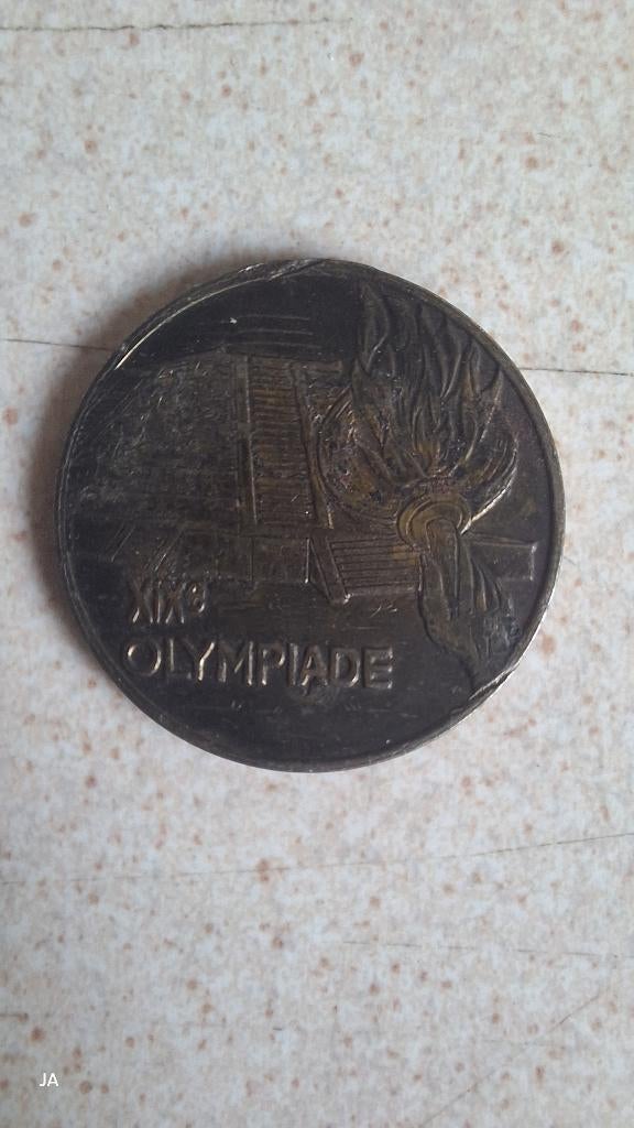 penning mexico 1968 olympische spelen, Ophalen of Verzenden, Overige materialen, Buitenland