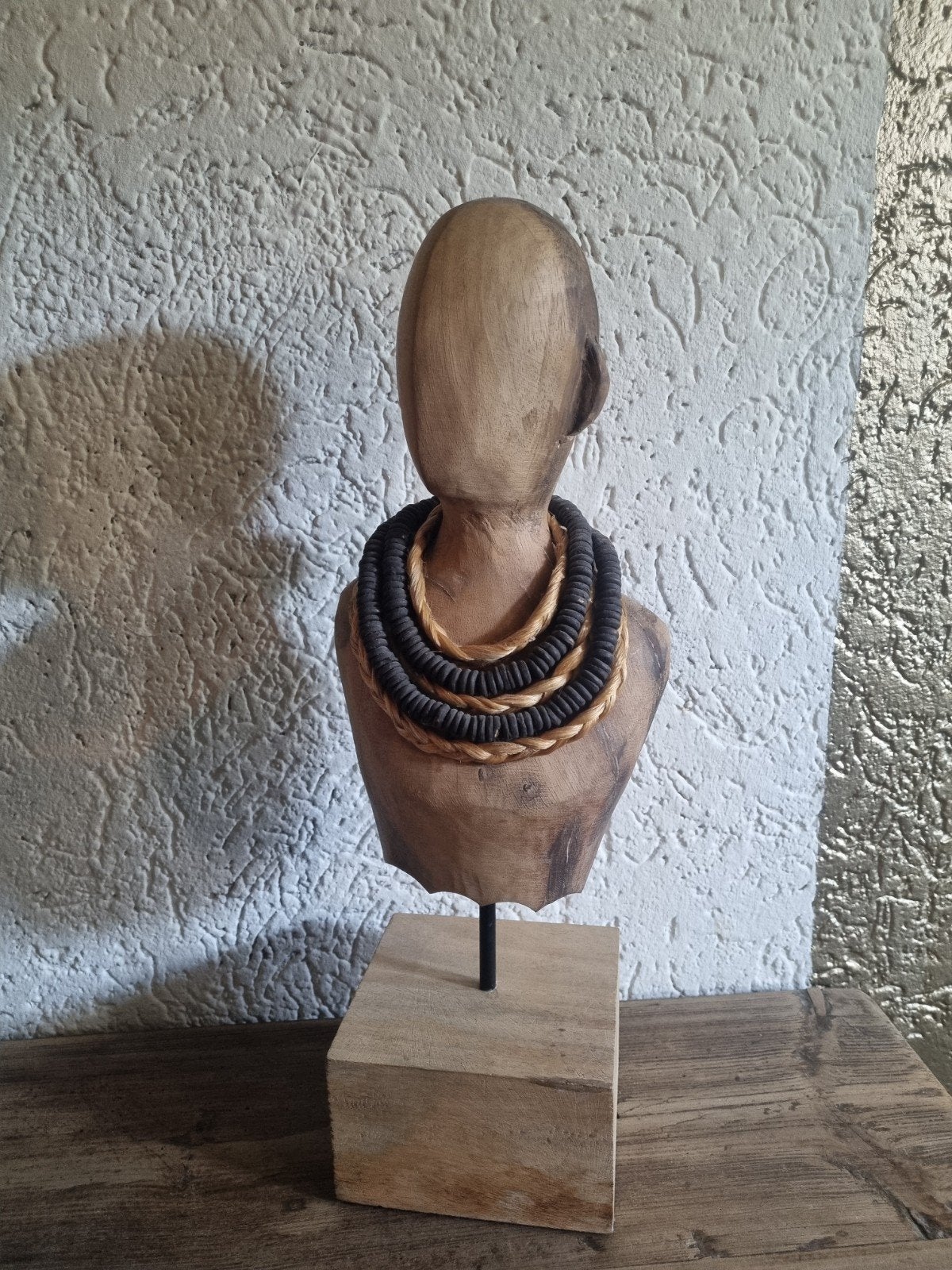 Te koop houten vrouw op statief, Antiek en Kunst, Ophalen