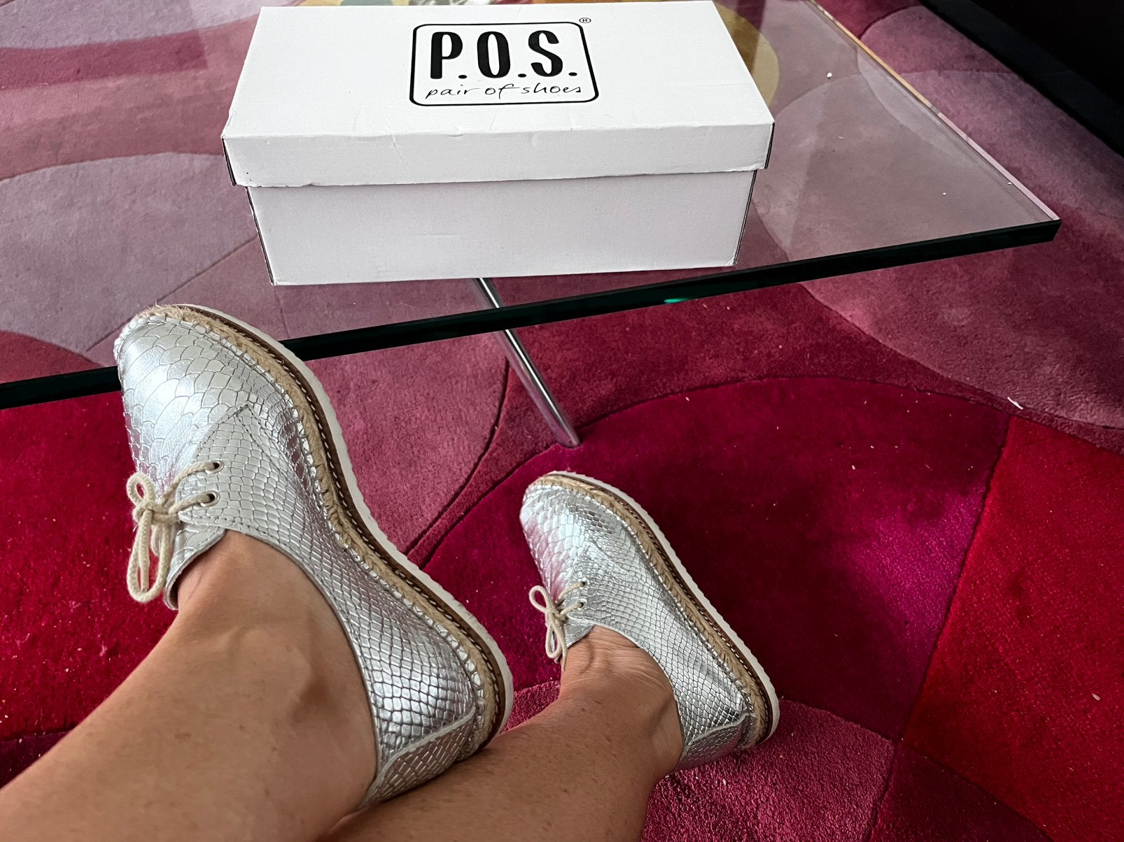 Leten zilver kleurig espadrilles veterschoenen 39, Kleding | Dames, Overige kleuren, Ophalen of Verzenden, Zo goed als nieuw, Espadrilles of Moccasins