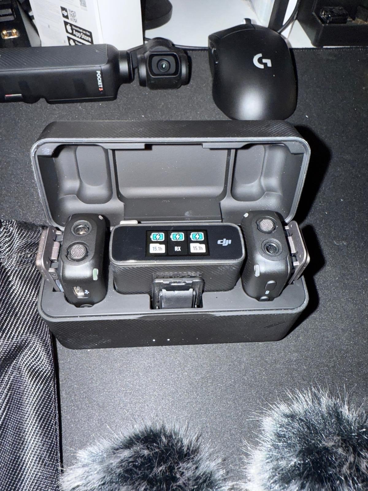 DJI Mic (2 TX + 1 RX + Charging Case), Ophalen of Verzenden, Zo goed als nieuw, Audio