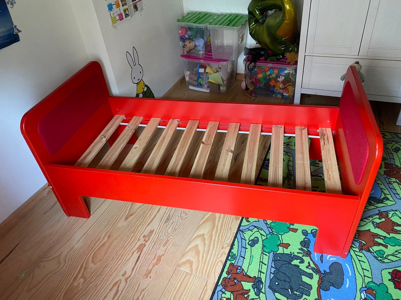 Kinderbed 150 x 75, Kinderen en Baby's, Kinderkamer | Bedden, Ophalen, Gebruikt, 70 tot 85 cm, 140 tot 160 cm