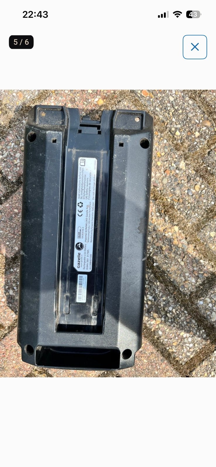 Bosch Accu + lader Gazelle, Gebruikt