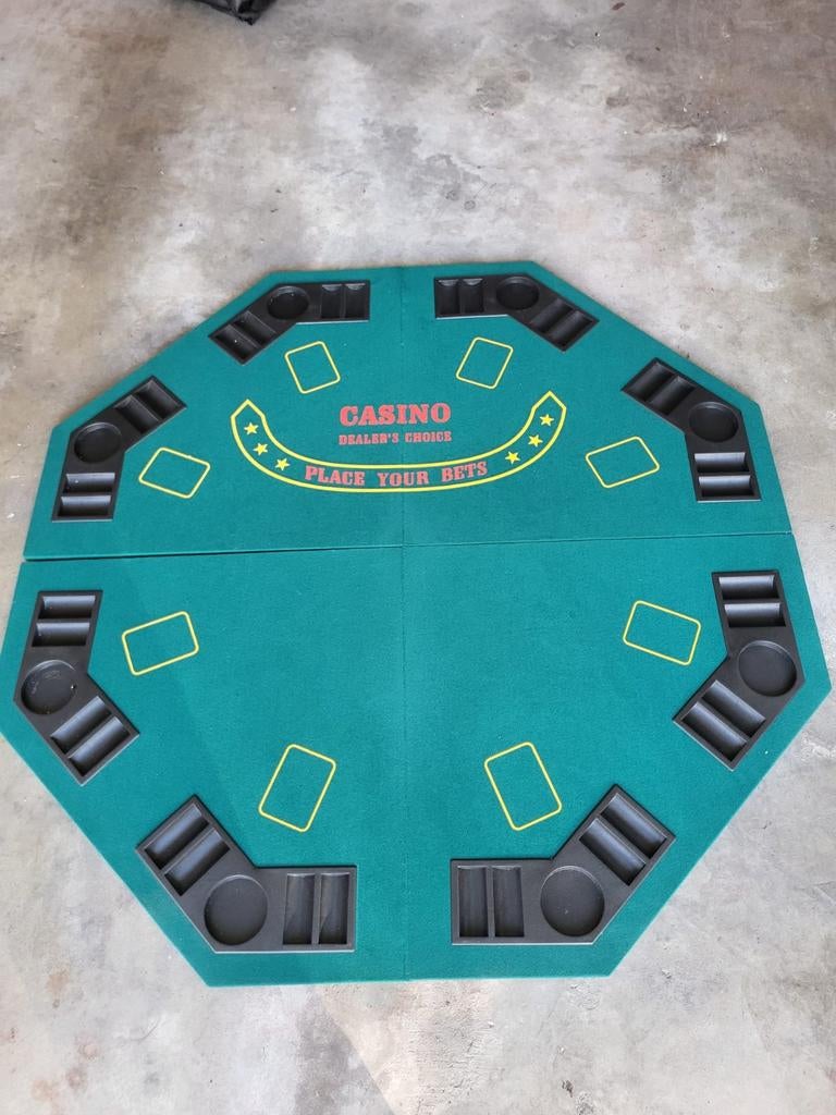 Pokertafel en pokerset - Gebruikt, Vijf spelers of meer, Ophalen of Verzenden, Gebruikt