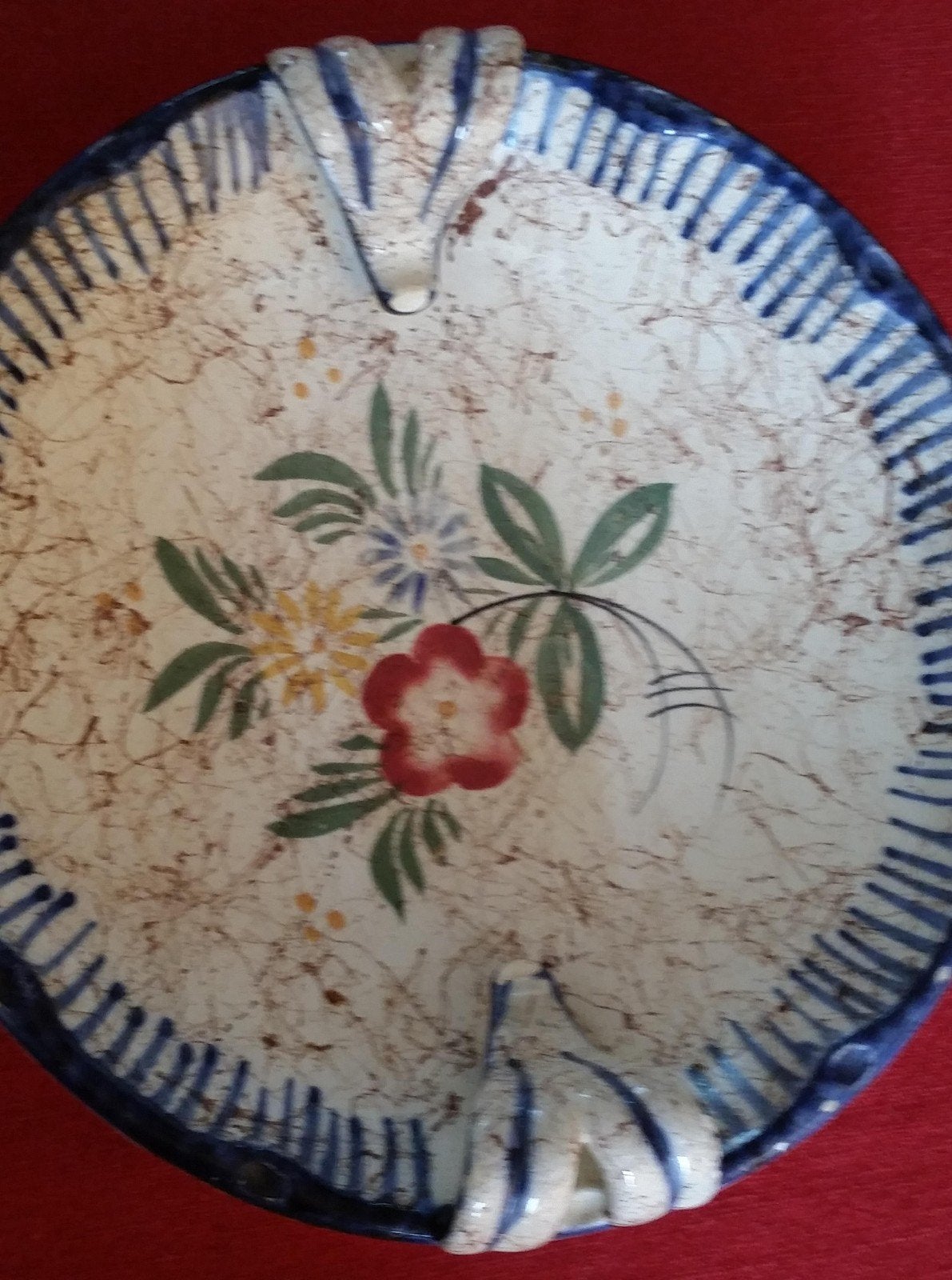 Prachtige Majolica bord., Ophalen of Verzenden