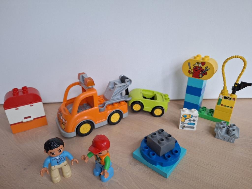 * Duplo: 10814 Sleepwagen, autopech, 2 wagens, 2 poppetjes *, Gebruikt, Overige thema's, Ophalen of Verzenden, Duplo