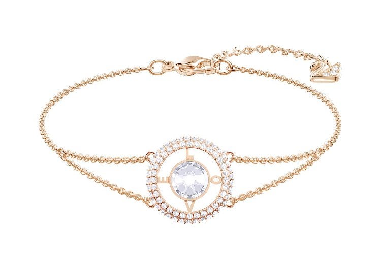 Swarovski admiration white, rose gold tone plated bracelet, Ophalen of Verzenden, Zo goed als nieuw, Goud, Staal