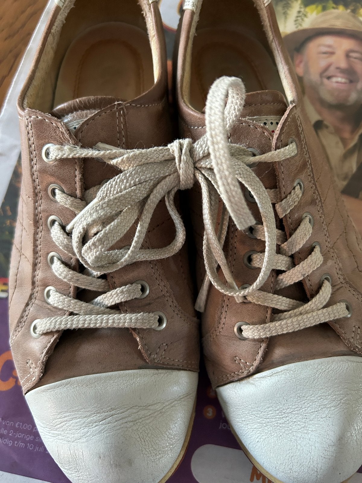 Ecco dameschoenen, Kleding | Dames, Schoenen, Beige, Ophalen of Verzenden, Sneakers of Gympen, Gedragen