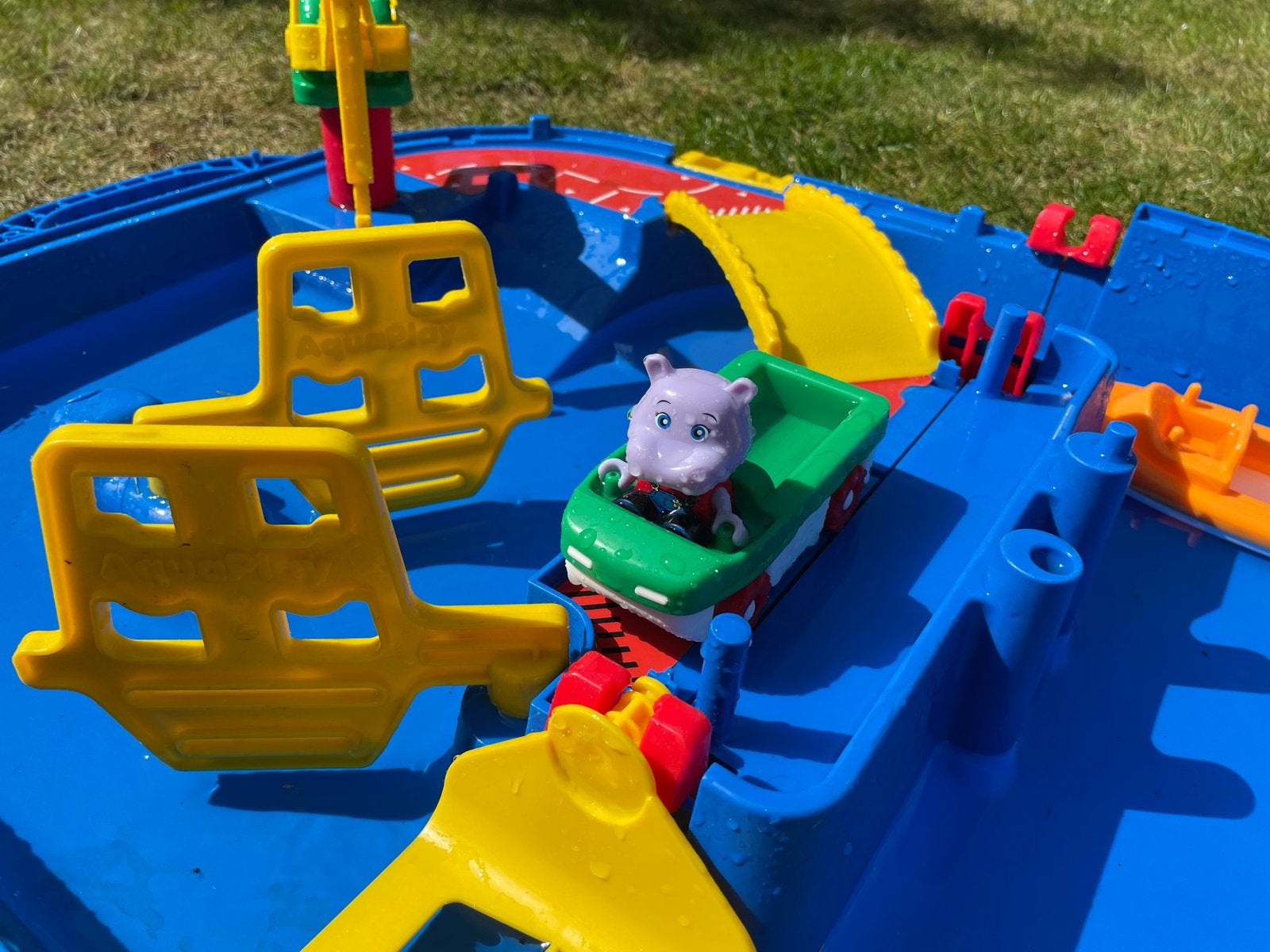 AquaPlay Waterbaan met Nijlpaard en Bootjes, Ophalen, Gebruikt, Jongen of Meisje