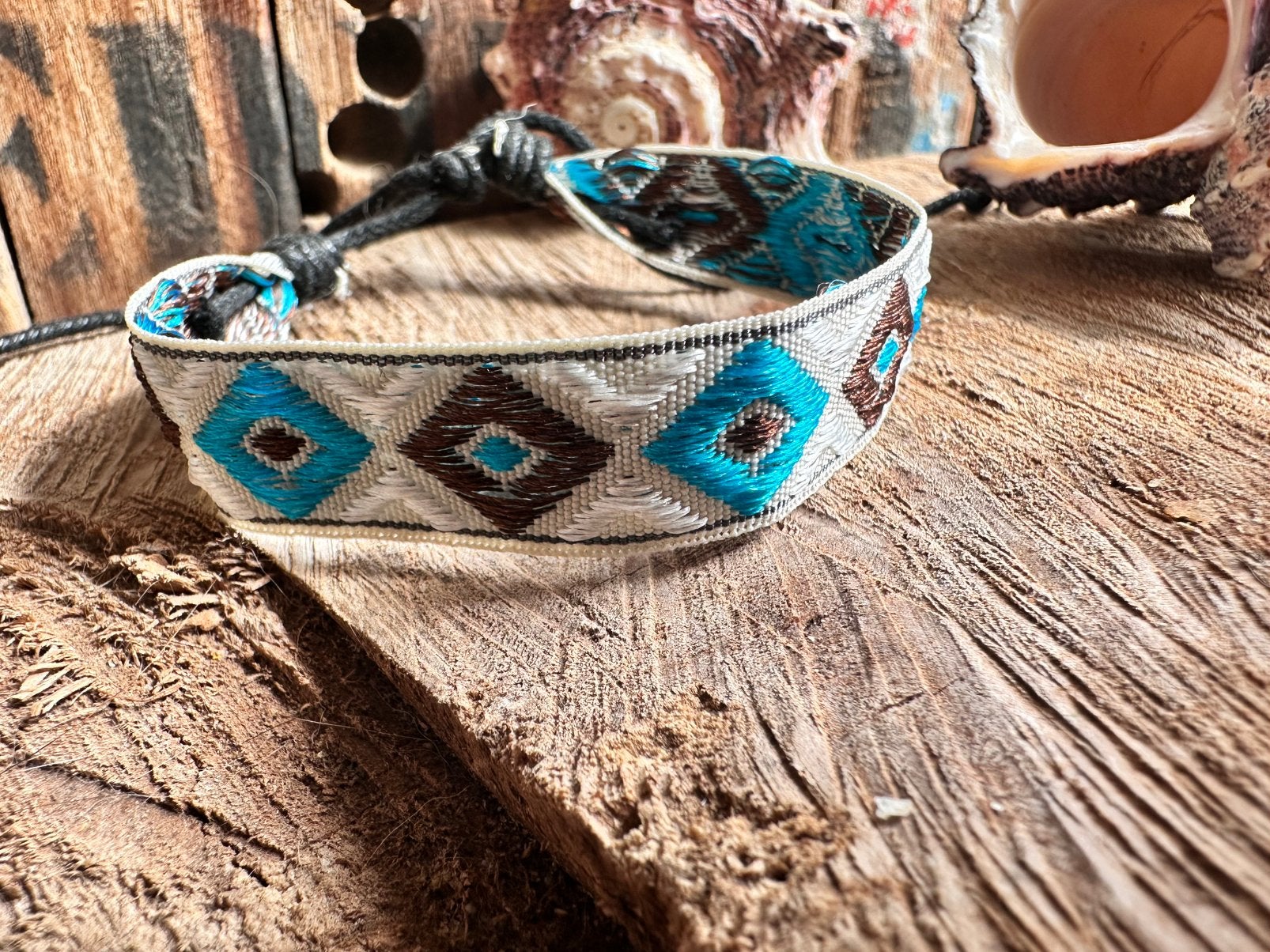 Boho armband / woven bracelet / multilayer bracelet / nieuw, Ophalen of Verzenden, Zo goed als nieuw