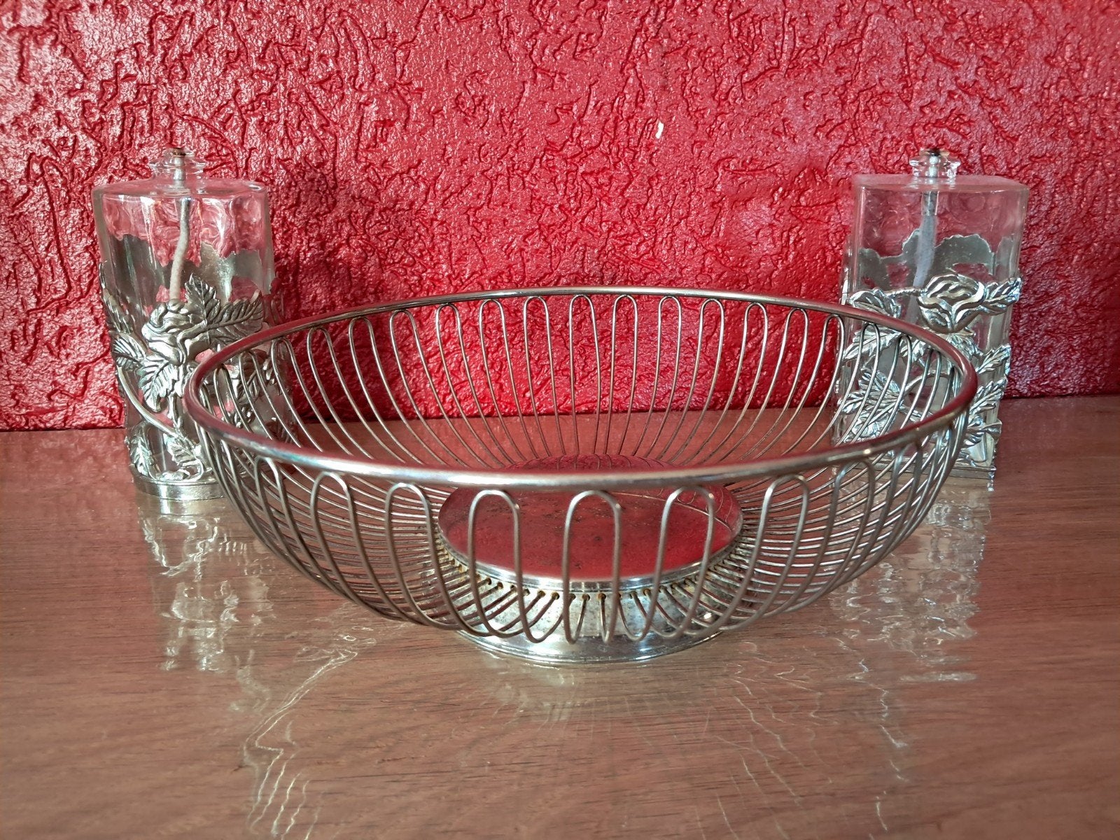 Fruitschaal of draadmand vintage design., Ophalen of Verzenden