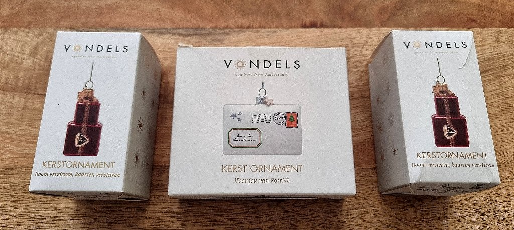 3 x Kerst vondels Post NL, Ophalen of Verzenden, Nieuw