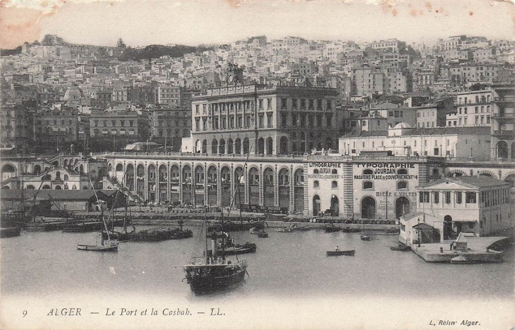 703-284-039 Alger Le Port et la Casbah, Verzenden, Voor 1920, Overig Europa
