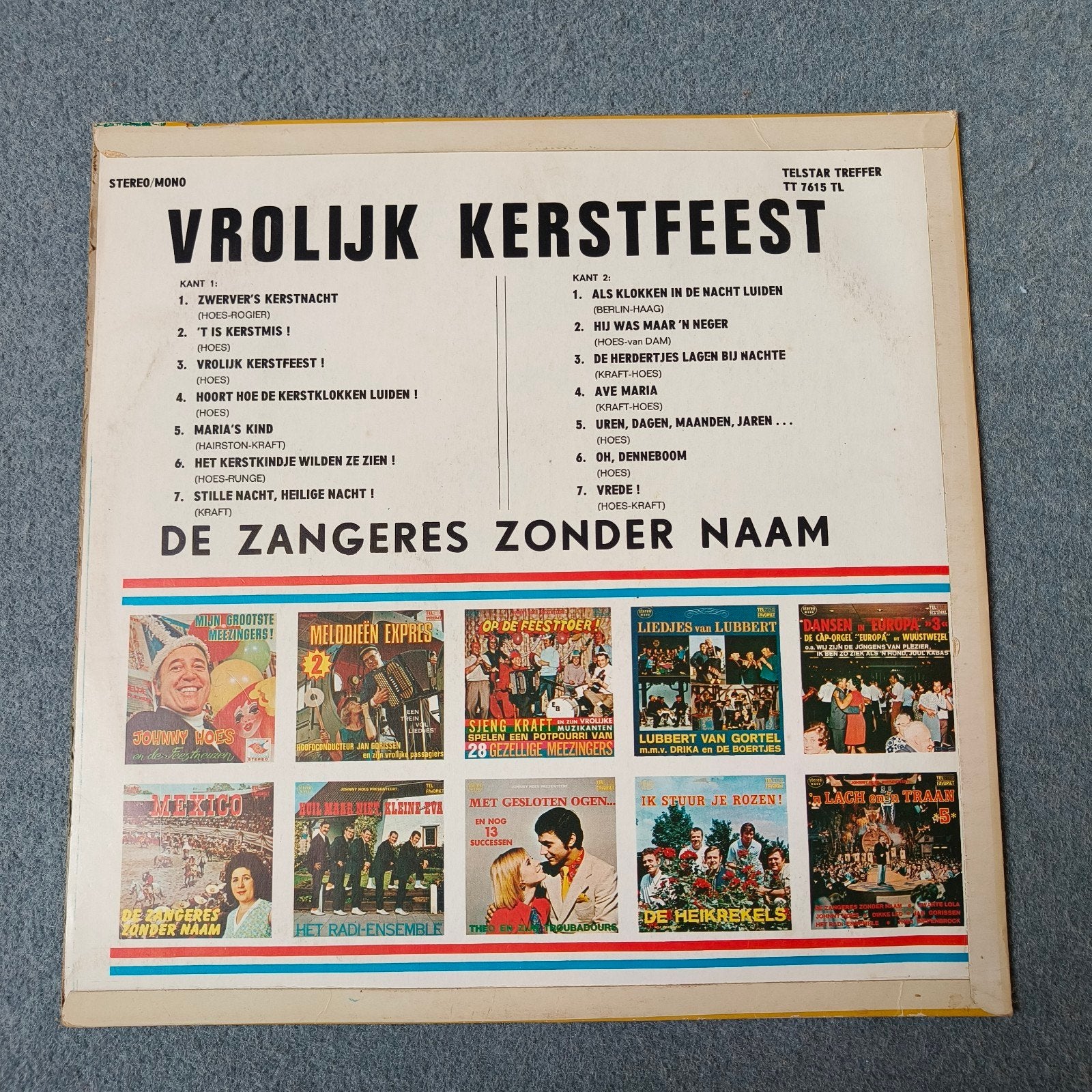 De Zangeres Zonder Naam - Vrolijk Kerstfeest! LP (1973), LP, Gebruikt, Overige genres, Ophalen of Verzenden