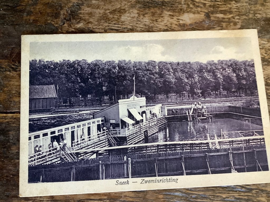 Sneek 1931 Zweminrichting, Ophalen of Verzenden, 1920 tot 1940, Gelopen, Friesland
