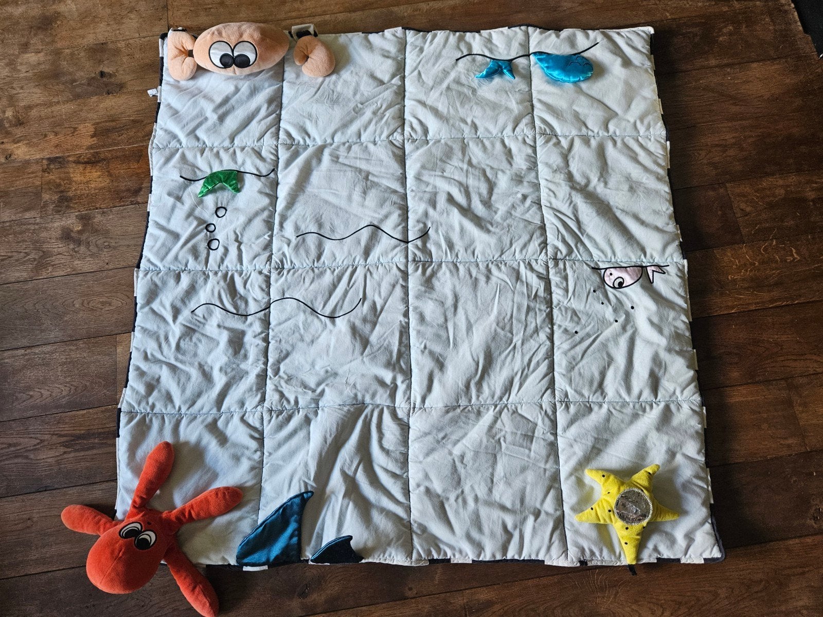 IKEA KLAPPA Speelkleed met zintuiglijke speeltjes, Ophalen, Gebruikt, Speelkleed