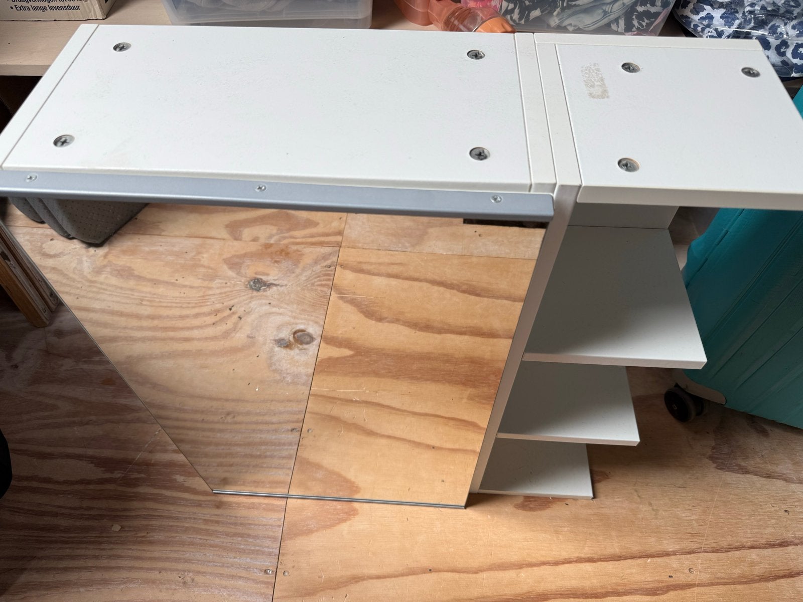 IKEA Badkamer Meubel - Spiegelkast met Planken, Minder dan 25 cm, Minder dan 100 cm, Gebruikt, Spiegelkast