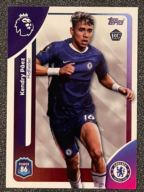 Topps Premier League 25/26   ROOKIE CARD   PÁEZ   CHELSEA FC, Verzenden, Zo goed als nieuw, Plaatje