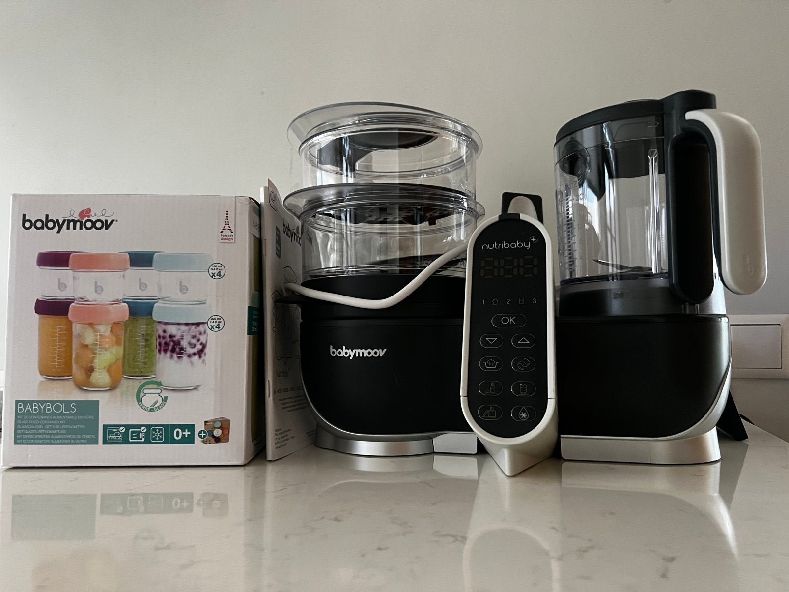 Babymoov keukenrobot + bowls, Nieuw, Babymoov, Babyvoedingmaker, Ophalen
