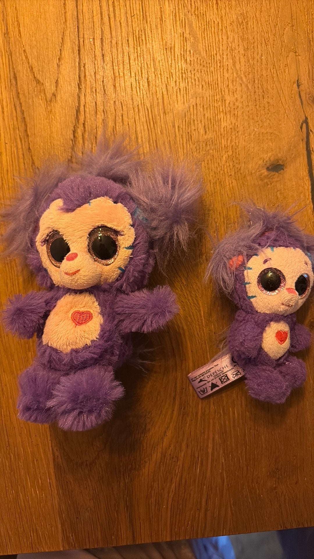 2x Ylvi & the Minimoomis Mooli knuffels, Kinderen en Baby's, Speelgoed | Knuffels en Pluche, Paars, Gebruikt, Overige merken, Overige karakters