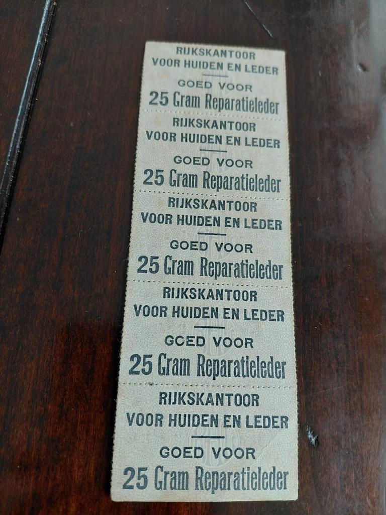 RIJKSKANTOOR  BONNEN  voor 25 GRAM Reparatieleder, Ophalen of Verzenden, Nieuw, Overige typen