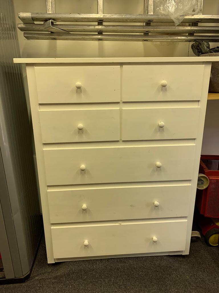 Ladekast wit 120 (h) x 100 (b) x 48 (d) T.e.a.b., Huis en Inrichting, Kasten | Ladekasten, Ophalen, Gebruikt, 5 laden of meer