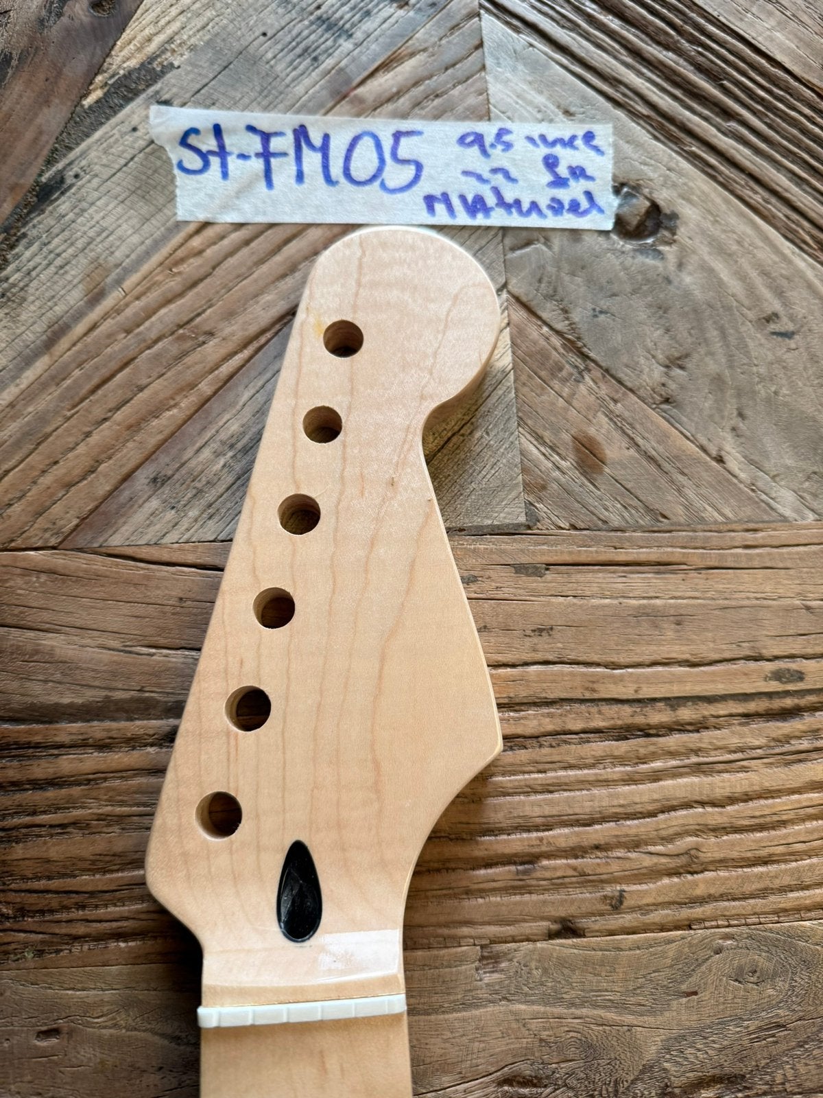 Stratocaster hals Tigerflame Maple 22 fr-9.5 radius” STFM05, Verzenden, Geen, Geen, Jpsg