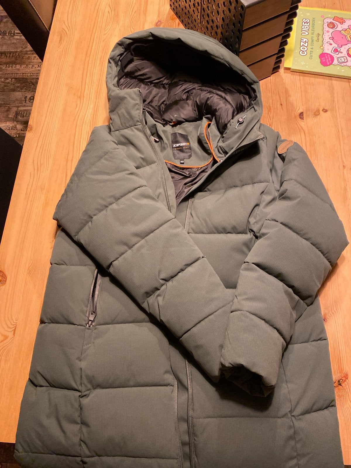 Icepeak lange winterjas dames maat 42, Ophalen of Verzenden, Zo goed als nieuw, Maat 42/44 (L), Groen