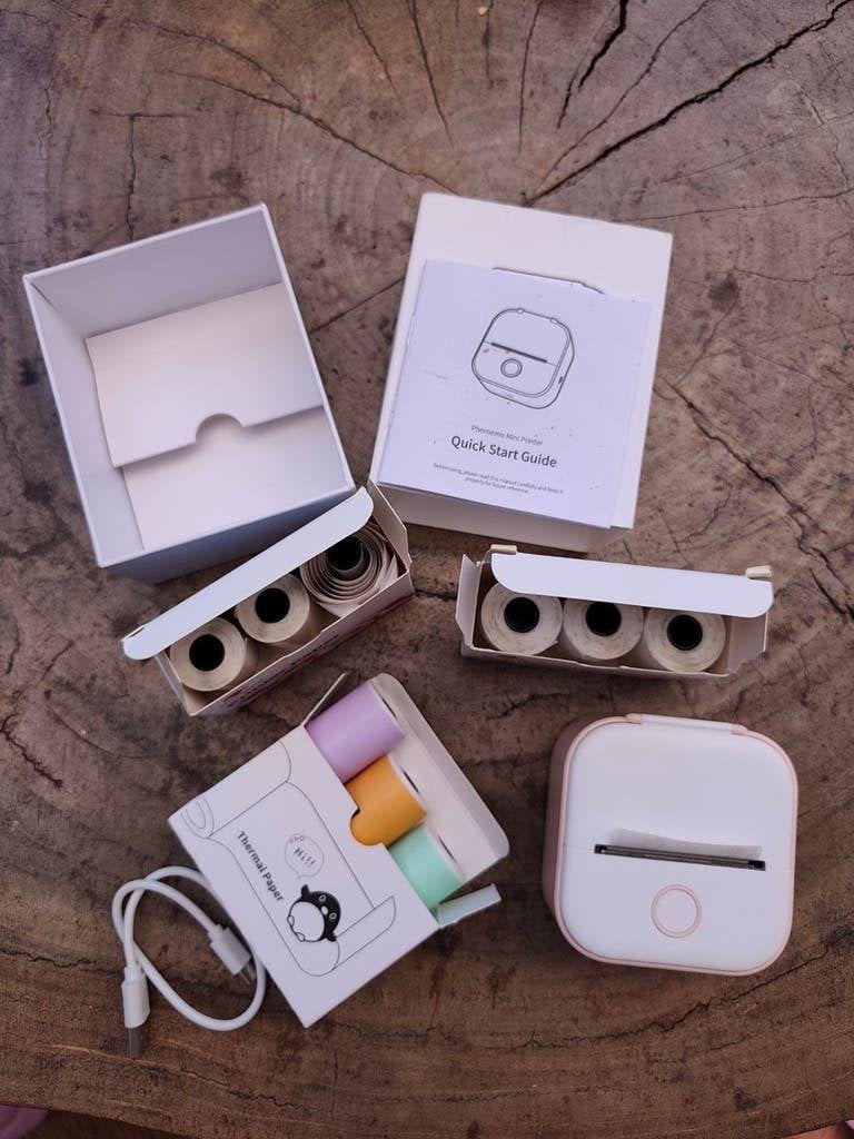 Phomemo T02 Pocket Printer, met extra papierrollen!, Ophalen of Verzenden, Zo goed als nieuw