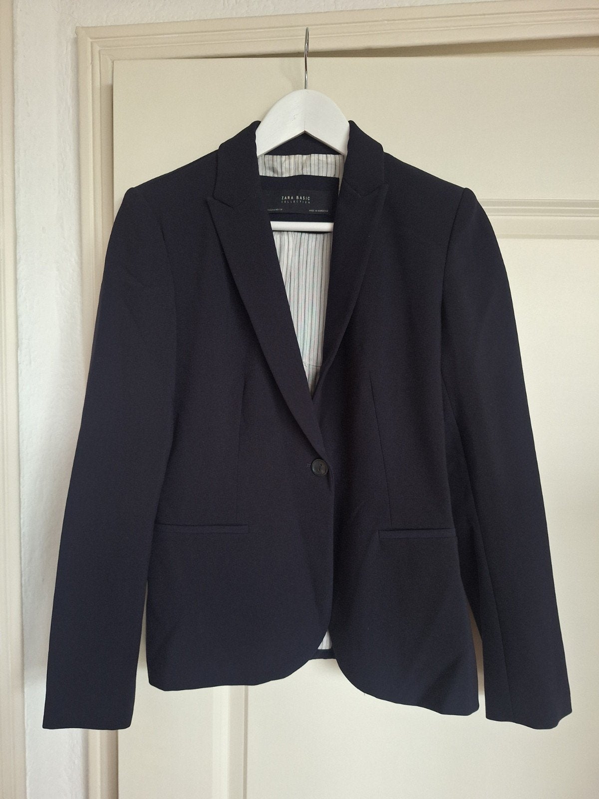 Donkerblauw Zara colbert - Maat M, Maat 38/40 (M), Blauw, Zara, Ophalen of Verzenden