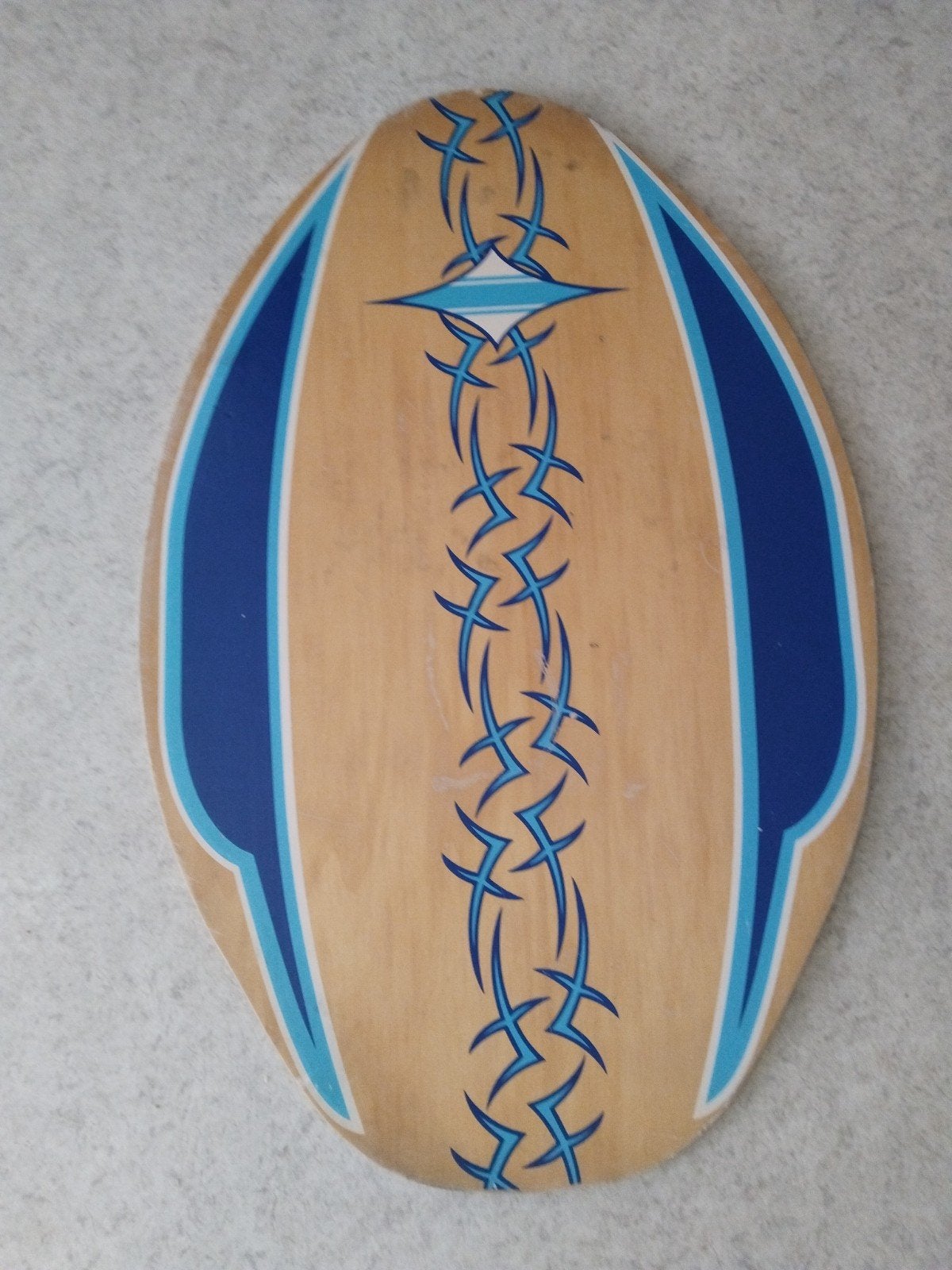 Skimboard Hout - 75 cm - Blauw Design, Ophalen of Verzenden, Gebruikt, Overige typen