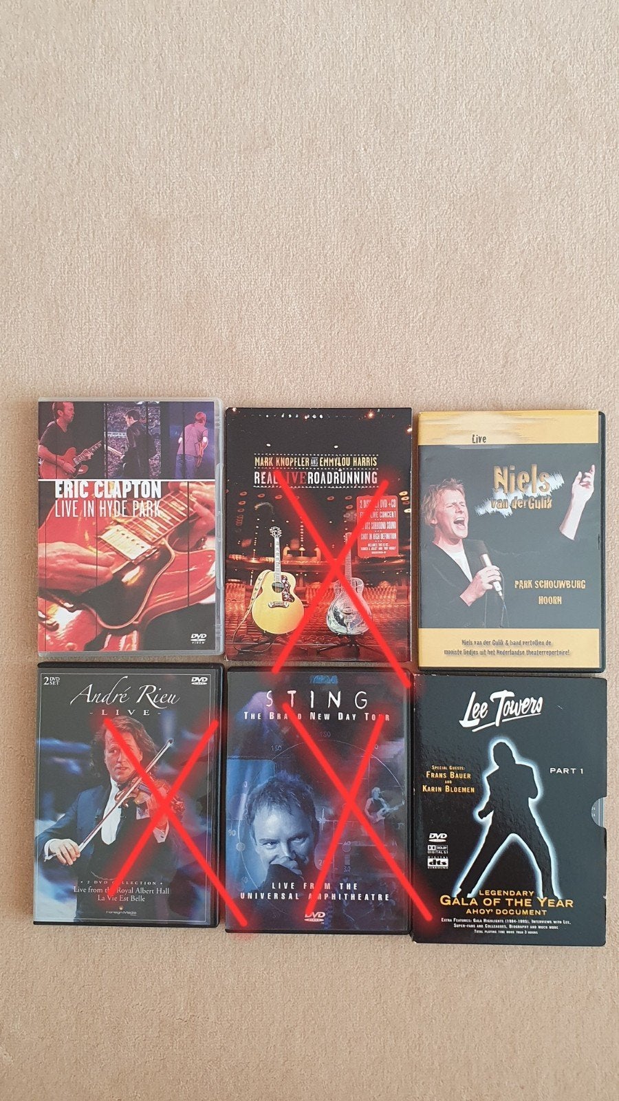 Verschillende Dvd's Muziek - Concerten: zie omschrijving, Alle leeftijden, Ophalen of Verzenden, Zo goed als nieuw