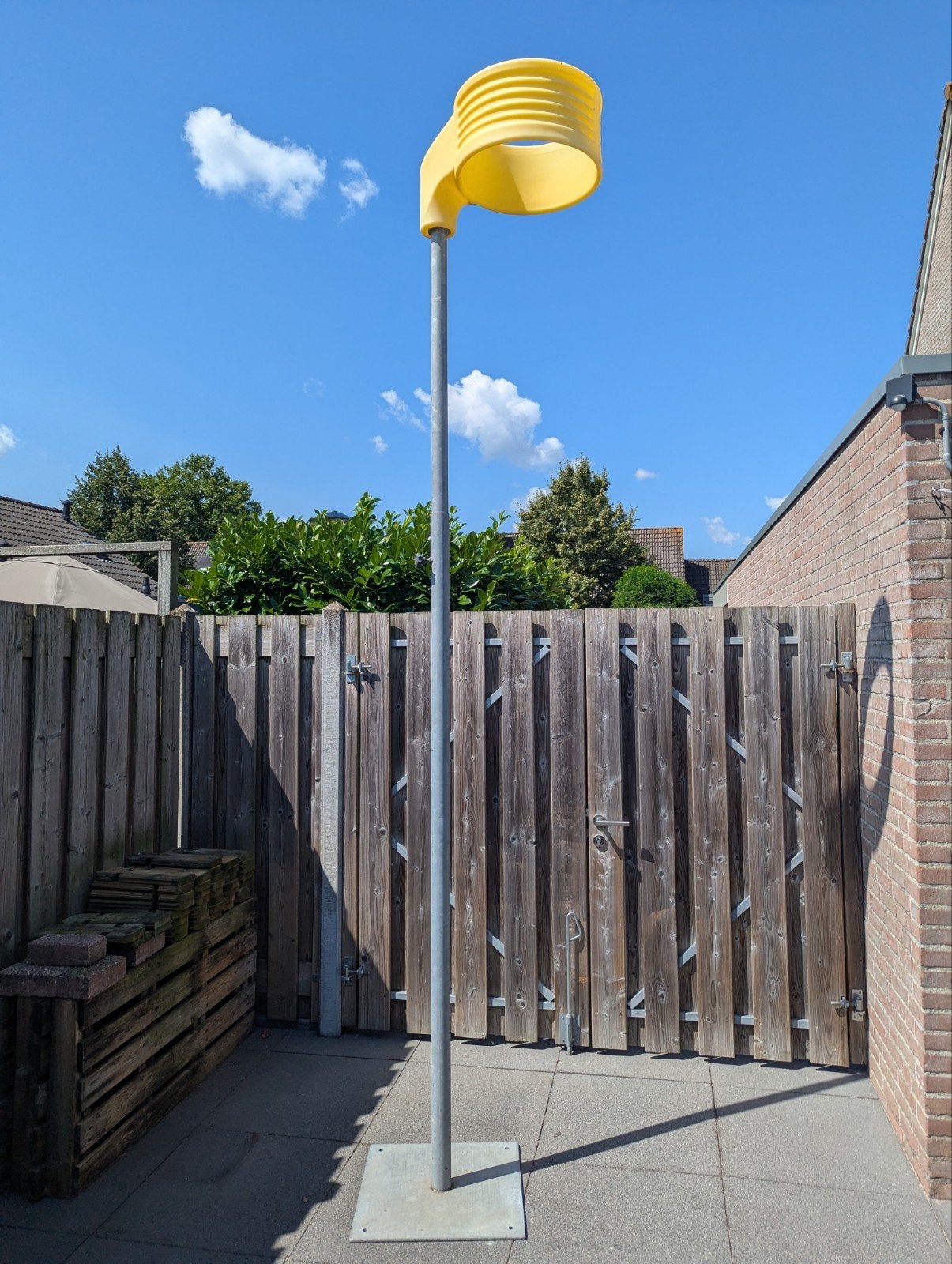Korfbalpaal met korf - Verstelbaar en draagbaar, Ophalen, Gebruikt