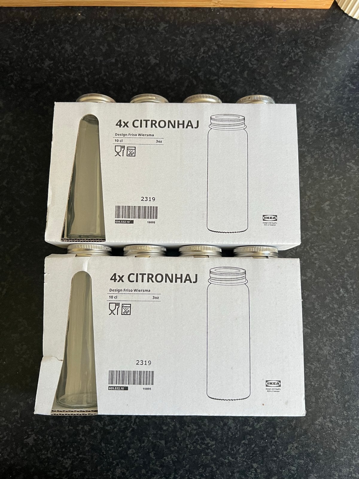 Nieuwe IKEA CITRONHAJ Kruidenpotjes (8 stuks), Ophalen, Glas, IKEA, Nieuw