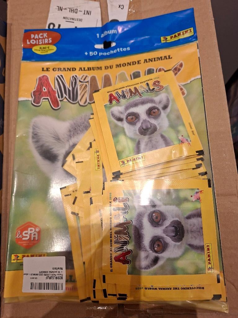 Panini animaux album + 50 zakjes, Ophalen, Nieuw, Overige typen