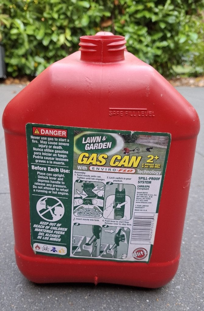 benzine kan, Ophalen of Verzenden, Zo goed als nieuw