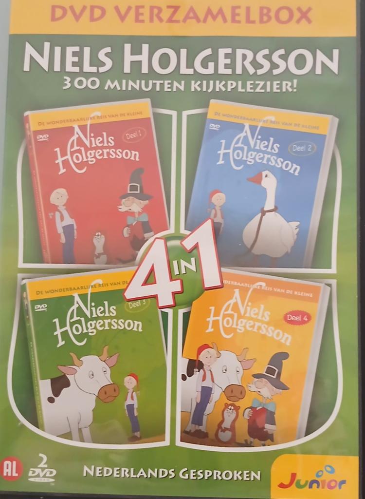 Niels holgersson 4 dvd box zie foto.pakket 815, Alle leeftijden, Ophalen of Verzenden, Zo goed als nieuw