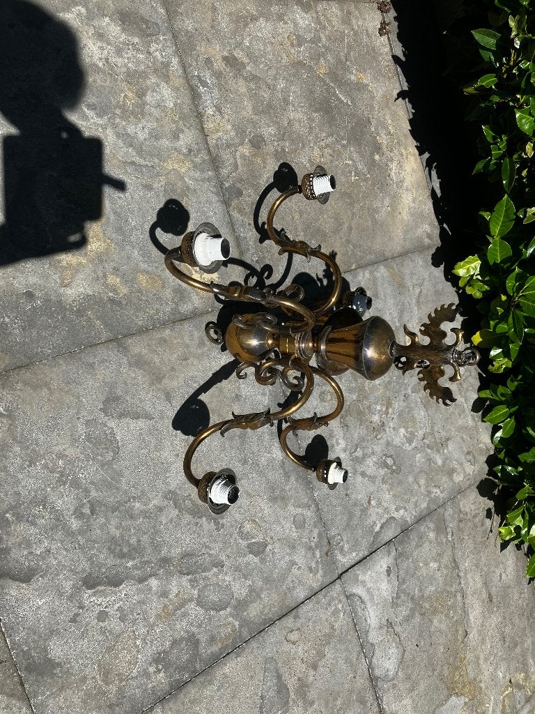 Koperen hanglamp, Ophalen, Gebruikt, Minder dan 50 cm