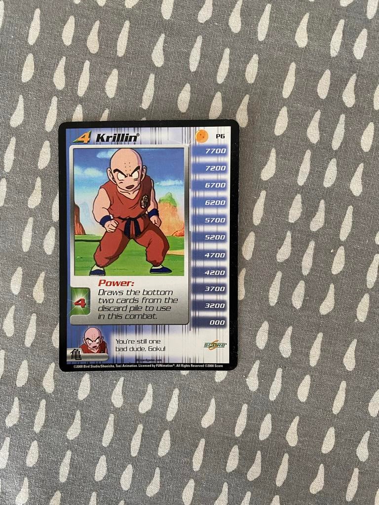 Dragon Ball Z Krillin Kaart - Zeldzaam voor Verzamelaars, Hobby en Vrije tijd, Verzamelkaartspellen | Overige, Ophalen of Verzenden