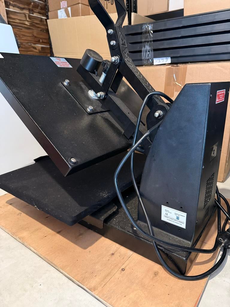 Professionele Kleding Persmachine - Hittepers voor Textiel, Hobby en Vrije tijd, Kledingapplicaties en Hotfix, Ophalen, Gebruikt