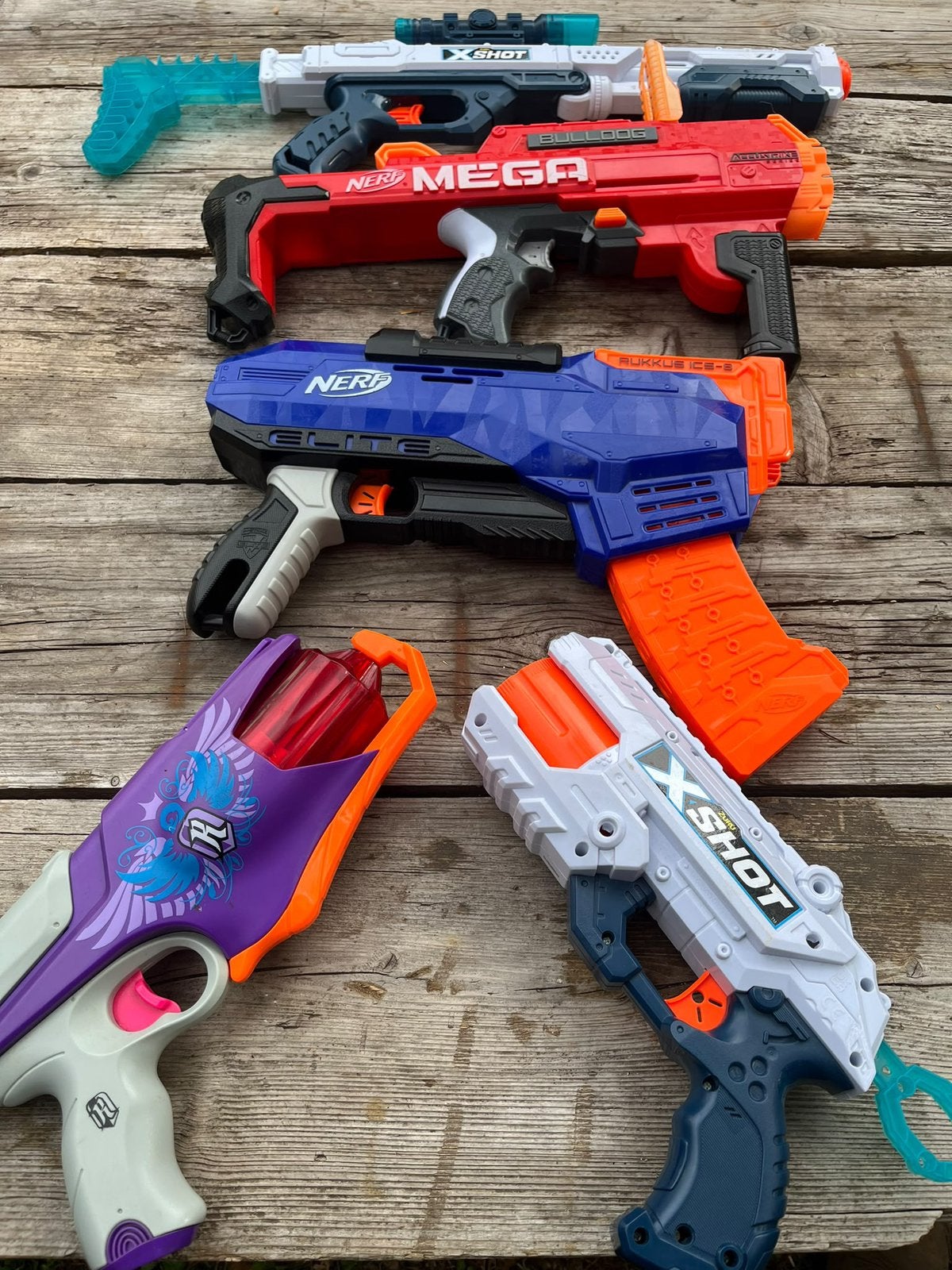 Set nerfguns, Ophalen of Verzenden, Zo goed als nieuw