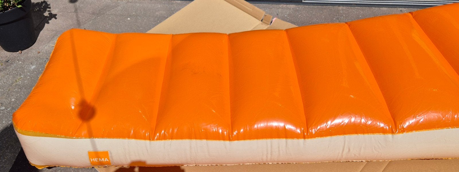 Hema opblaasbaar tompouce luchtbed, Ophalen of Verzenden, Gebruikt