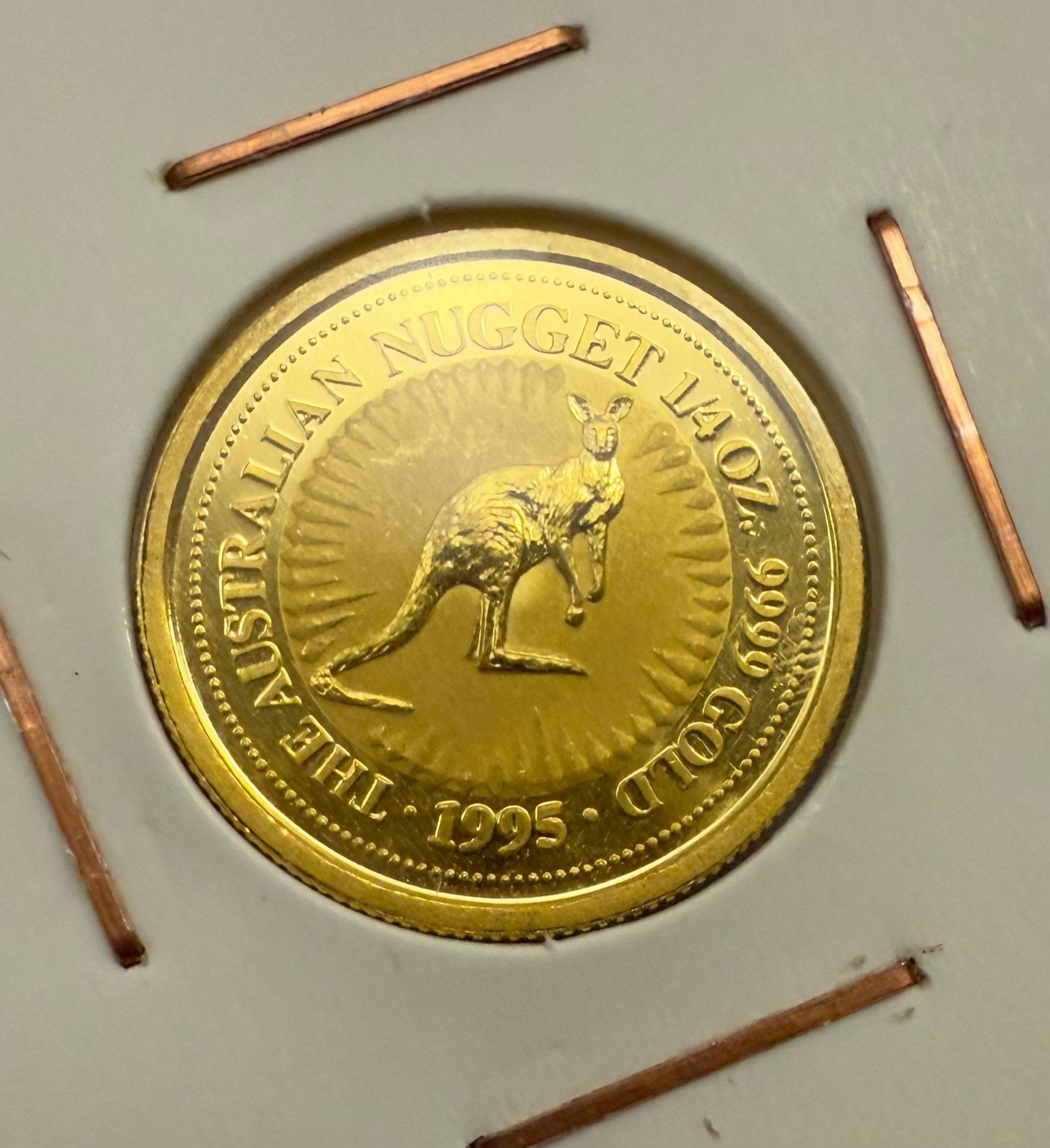 1/4oz 1995 Kangaroo / The Australian Nugget / 999,9 Goud, Ophalen of Verzenden, Losse munt, Goud