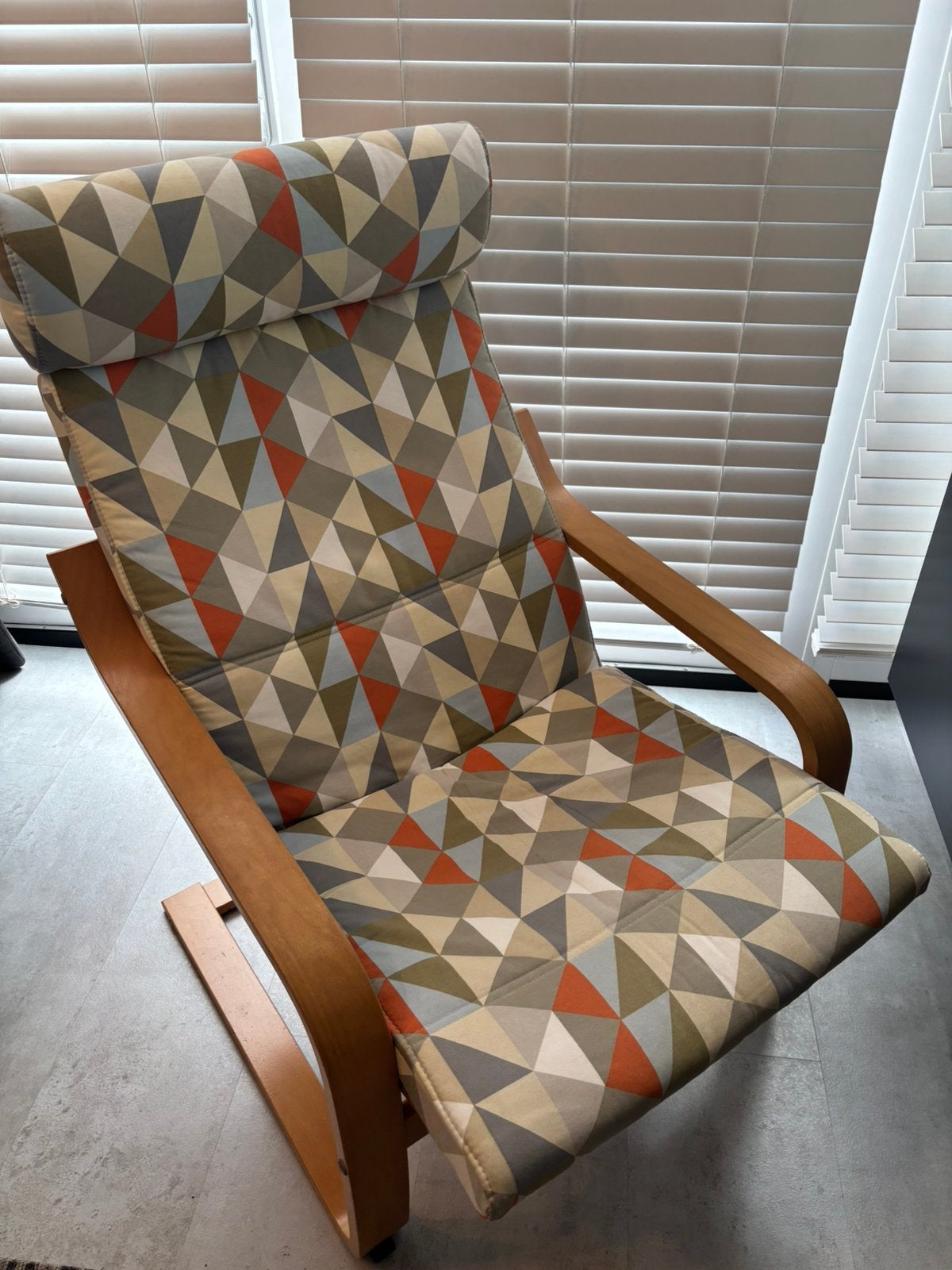Ikea poang fauteuil, Ophalen, Hout, Gebruikt, 75 tot 100 cm