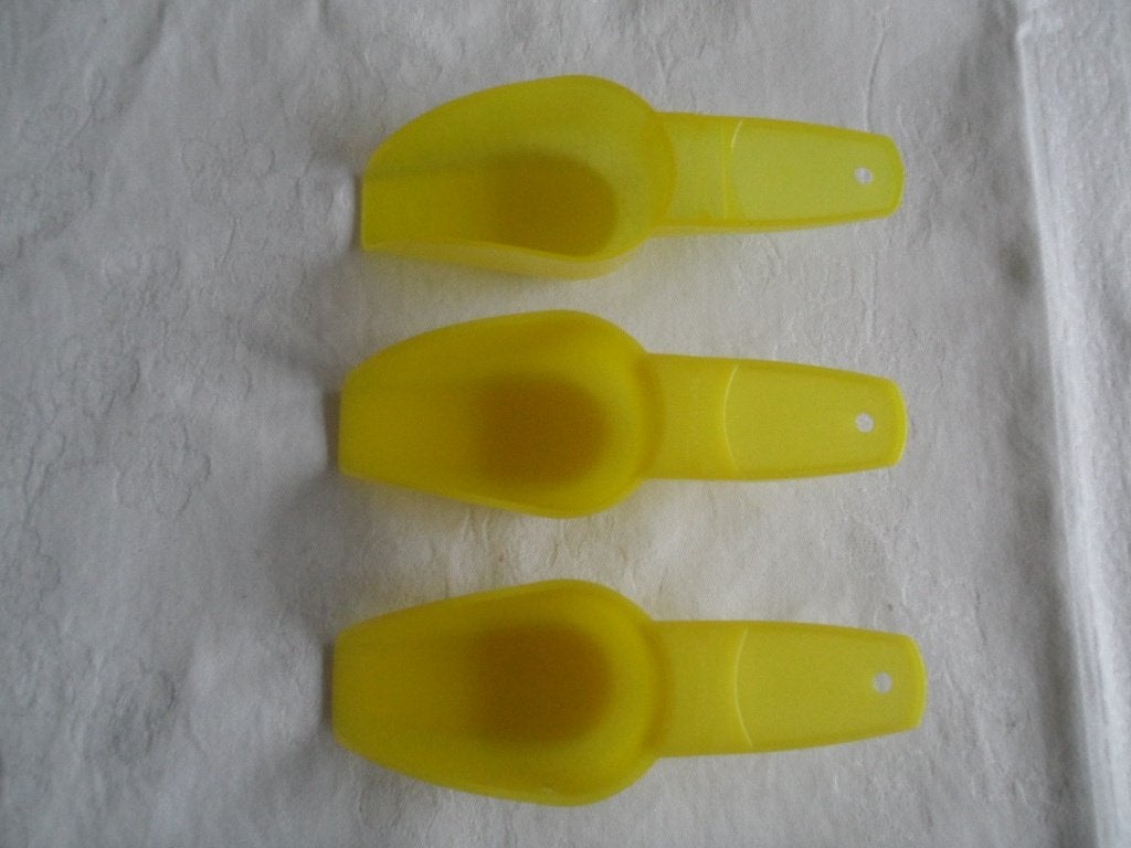Tupperware maatschepje geel transparant, Ophalen of Verzenden, Zo goed als nieuw, Geel, Overige typen