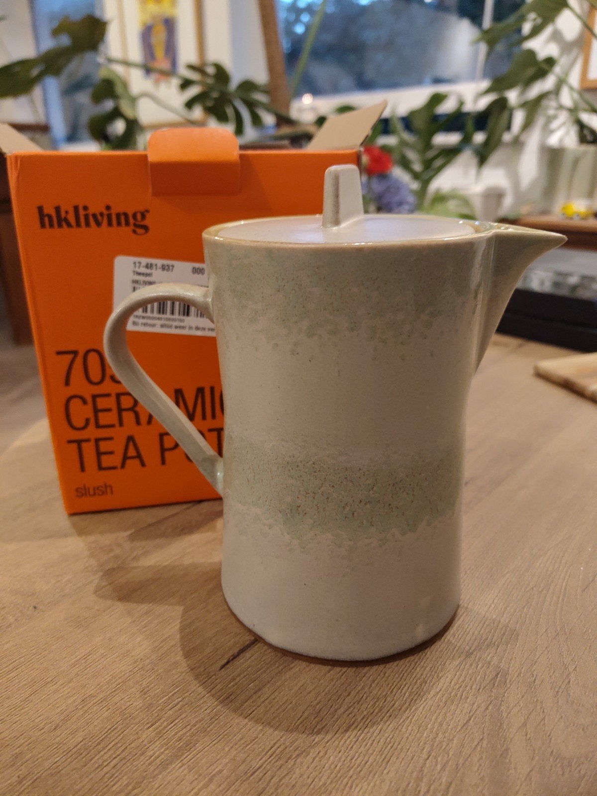 hkliving 70s ceramics tea pot - kleine beschadiging, Ophalen, Keramiek, Overige typen, Zo goed als nieuw